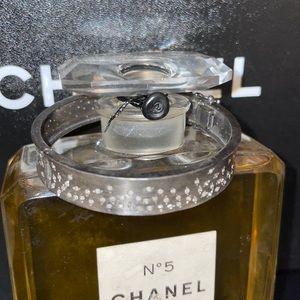 Diamond and Rhodium Bangle